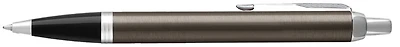 Stylo bille Parker, série IM Gris foncé CT (Dark Espresso Lacquer)