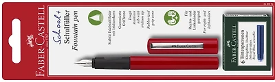Faber-Castell Fountain pen, School series Red