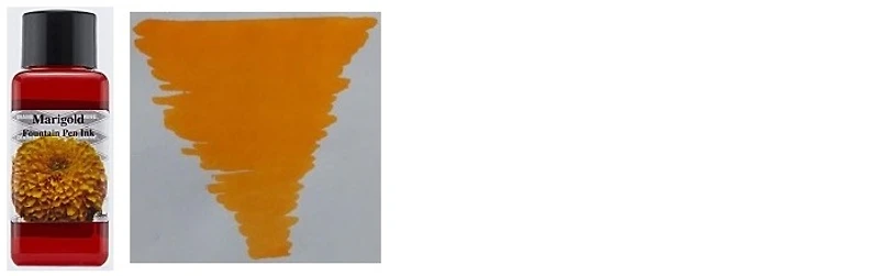 Bouteille d'encre Diamine, série Flower Encre Marigold 30ml 