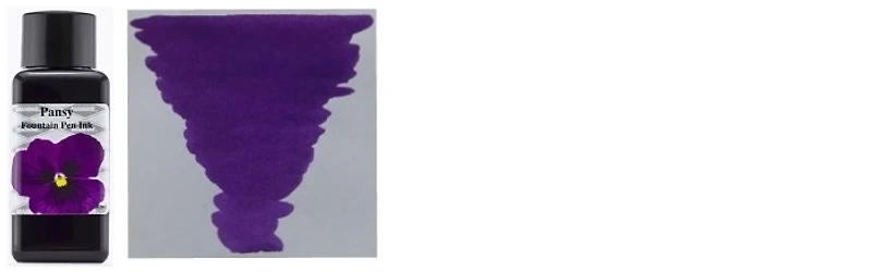 Bouteille d'encre Diamine, série Flower Encre Pansy 30ml 