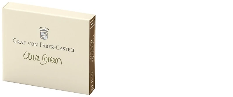 Cartouche d'encre Faber-Castell, Graf von, série Encre GvFC Luxury Ink Encre vert olive