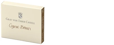 Cartouche d'encre Faber-Castell, Graf von, série Encre GvFC Luxury Ink Encre brun cognac