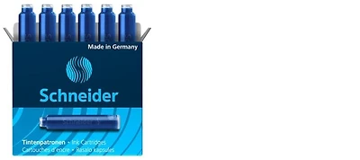 Schneider Ink cartridge, Refill & ink series Royal blue ink (Box of 6)