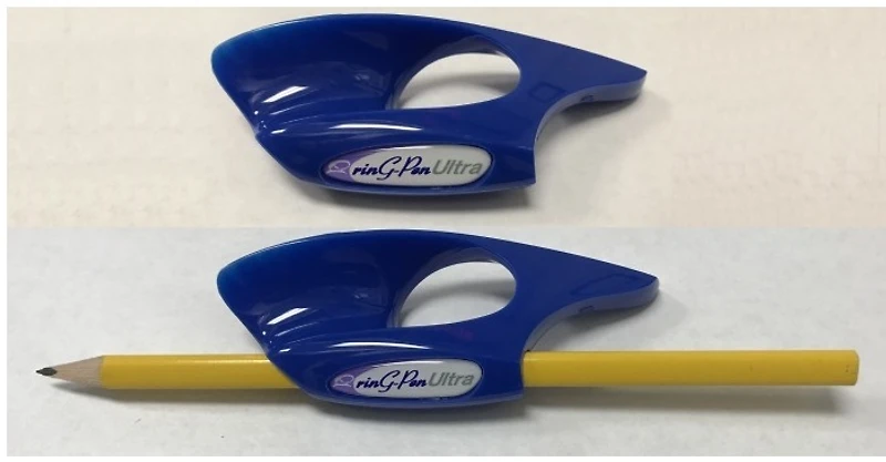 Grandee Corp Pen grip, Ring-Pen Ultra series Blue (Medium)