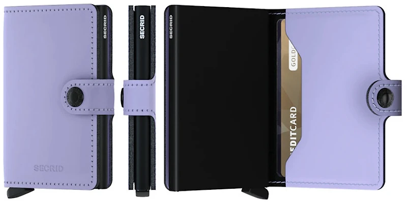 Secrid Card case, Miniwallet Matte series Lilac Black