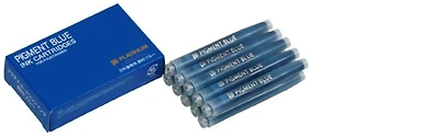 Platinum Ink cartridge, Refill & ink series PIGMENT Blue ink (Pack of 10)