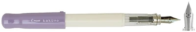 Pilot Fountain pen, Kakuno series Purple & White