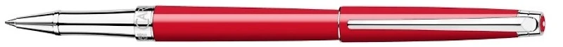 Stylo bille roulante Caran d'Ache, série Léman Slim Rouge écarlate CT