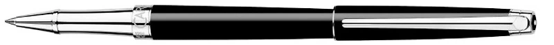 Stylo bille roulante Caran d'Ache, série Léman Slim Noir ébène CT