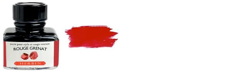 Bouteille d'encre J.Herbin, série La Perle Des Encres Encre Rouge (Rouge grenat)- 30ml