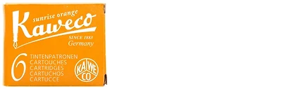 Kaweco Ink cartridge, Refill & ink series "Sunrise Orange" ink