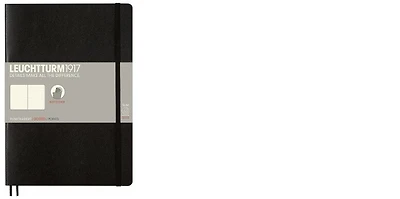 Carnet de notes Leuchtturm1917, série Notebook Softcover Composition (B5) Noir (Pointillé, 178mm x 254mm)