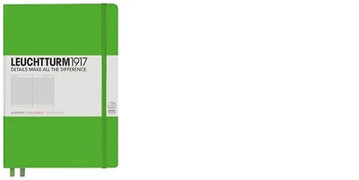 Carnet de notes Leuchtturm1917, série Notebook Medium (A5) Vert frais (Quadrillé, 145mm x 210mm)
