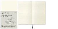 Carnet de notes (B6 Slim) Midori, série MD Paper Crème (Ligné, 105mm x 175mm)