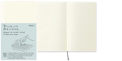 Midori Notebook (B6 Slim), MD Paper series Cream (Squared, 105mm x 175mm)
