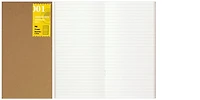 Traveler's Company Notebook refill, Notebook Refill series White (Ruled, 110mm x 210mm)