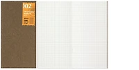 Traveler's Company Notebook refill, Notebook Refill series White (Squared, 110mm x 210mm)