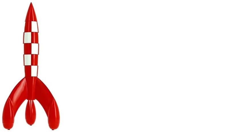 Tintin Figurine, Decorations series Rocket (30cm)