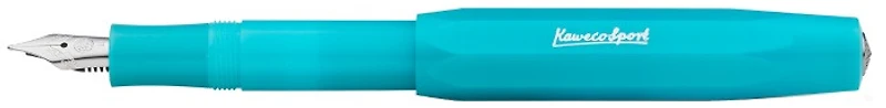 Kaweco Fountain pen, Frosted Sport series Translucent turquoise (Light Blueberry)