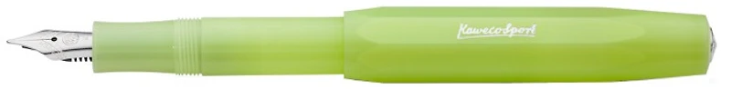 Kaweco Fountain pen, Frosted Sport series Translucent green (Fine Lime)