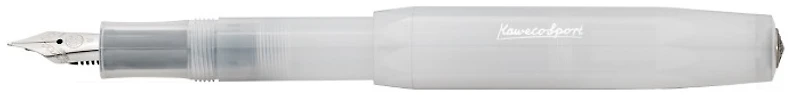 Kaweco Fountain pen, Frosted Sport series Translucent white (Natural Coconut)