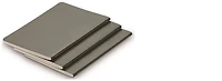Lamy (A6) Booklet, Booklet softcover series Gray (102mm x 144mm) - Pack of 3 