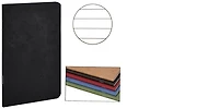 Cahier piqué (A7+) Clairefontaine, série Age Bag Noir (90 mm x 140 mm, ligné)