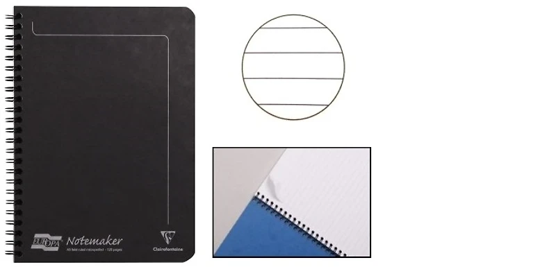 Clairefontaine (A5) Wirebound notebook, Europa series (148 mm x 210 mm