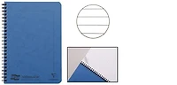 Cahier spiralé (A5) Clairefontaine, série Europa Bleu (148 mm x 210 mm, ligné)