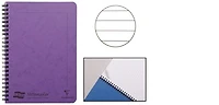Clairefontaine (A5) Wirebound notebook, Europa series Violet (148 mm x 210 mm, lined)