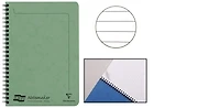 Cahier spiralé (A5) Clairefontaine, série Europa Vert (148 mm x 210 mm, ligné)
