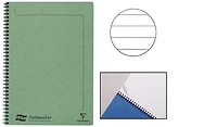 Cahier spiralé (A4) Clairefontaine, série Europa Vert (210 mm x 297 mm, ligné)