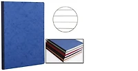Cahier dos toilé (A5) Clairefontaine, série Age Bag Bleu (148 mm x 210 mm, ligné)