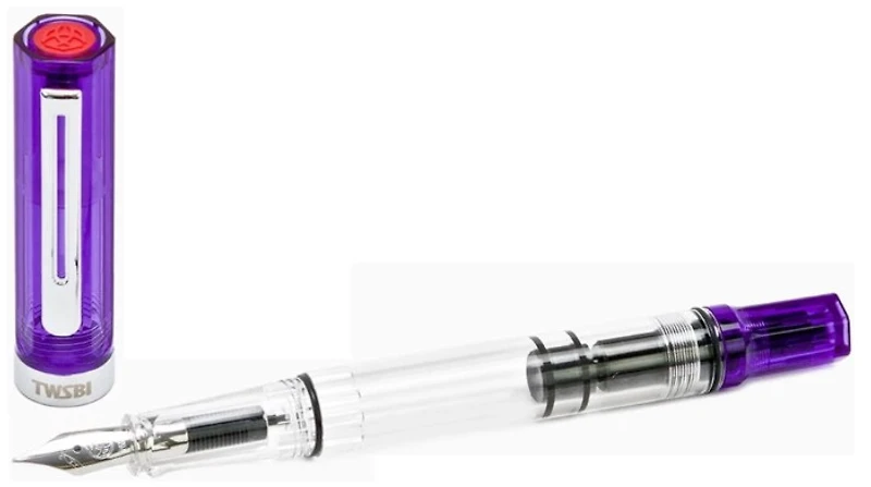 Stylo plume TWSBI, série Eco Mauve transparent 