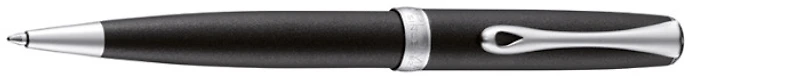Stylo bille Diplomat, série Excellence A² Noir mat/Chrome mat