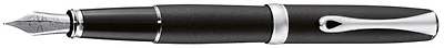 Diplomat Fountain pen, Excellence A² series Matte black/Matte chrome