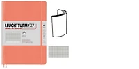 Carnet de notes Leuchtturm1917, série Notebook Medium (A5) Softcover Bellini (Quadrillé, 145 x 210mm)