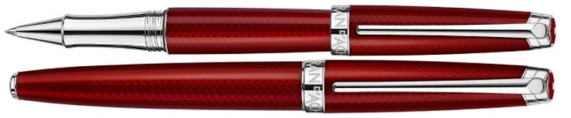 Stylo bille roulante Caran d'Ache, série Léman Rouge Carmin