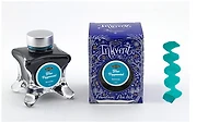 Bouteille d'encre Diamine, série Inkvent Encre Blue Peppermint (50ml)