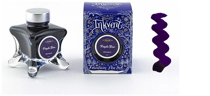 Bouteille d'encre Diamine, série Inkvent Encre Purple Bow (50ml)