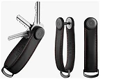Orbitkey Key organizer, Crazy Horse series Black/Red (Obsidian Black/Red)