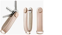 Organisateur de clé Orbitkey, série Leather Rose pâle (Blush)
