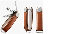 Organisateur de clé Orbitkey, série Leather Brun cognac (Cognac/Tan)