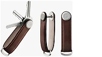 Organisateur de clé Orbitkey, série Leather Brun foncé (Espresso/Brown)