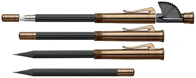 Crayon à mine en bois Faber-Castell, Graf von, série Perfect Pencil Brown Edition (Crayon noir)