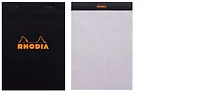 Rhodia Note pad, Basics series Black (#16-Squared grid)