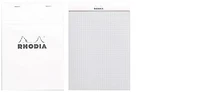 Rhodia Note pad, Basics series White (#16-Squared grid)