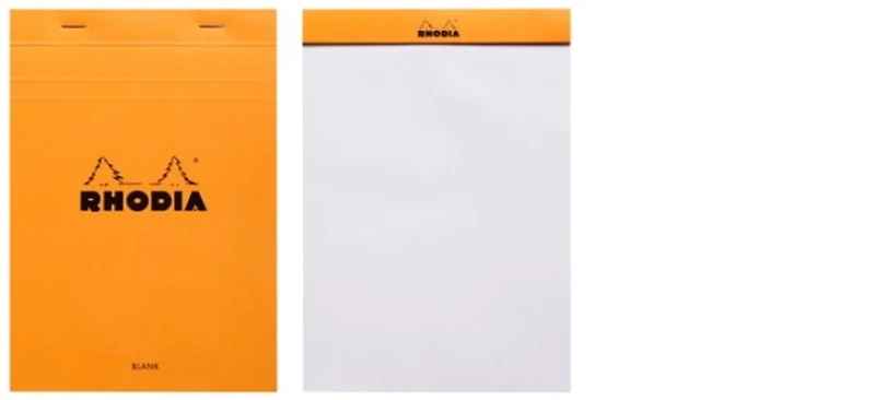 Rhodia Note pad, Basics series Orange (#16-Blank)