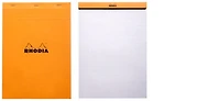 Rhodia Note pad, Basics series Orange (#18-Squared grid)