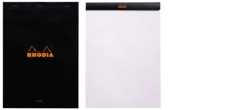 Rhodia Note pad, Basics series Black (#18-Blank)